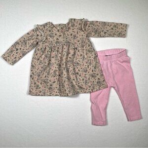Disney Baby Bambi Sweatshirt Dress Pink Old Navy Leggings Set 3-6m  Magic